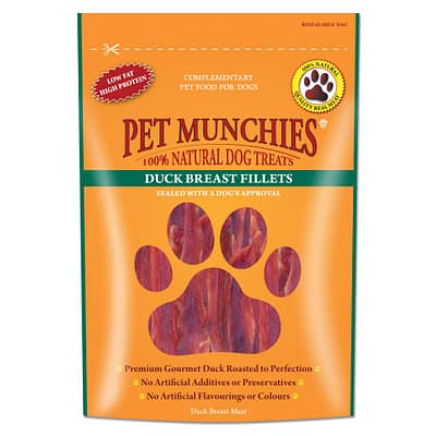 Pet Munchies Duck Breast Fillets 80g