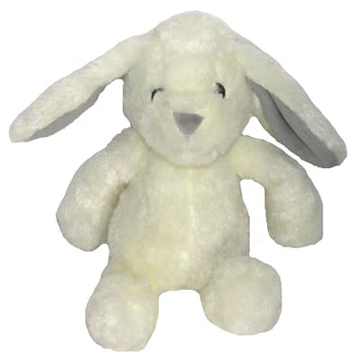 White Plush Rabbit Dog Toy