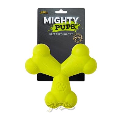 Mighty Pups Soft Tri-Bone Teething Toy