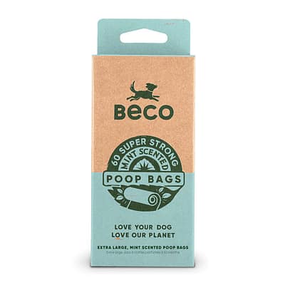 Box of 60 Mint Scented dog poo bags