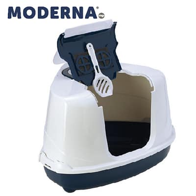 Moderna Flip Corner Enclosed Cat Litter Box