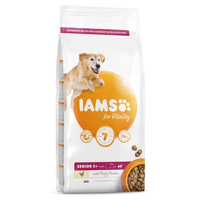 IAMS for Vitality Senior Large Dog Food with Fresh chicken 12kg