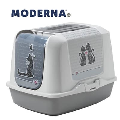 Moderna Trendy Cat Cats in Love Small Litter Box