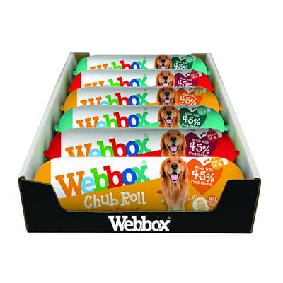 Webbox Chub Assorted 720g 15pack Dog Food
