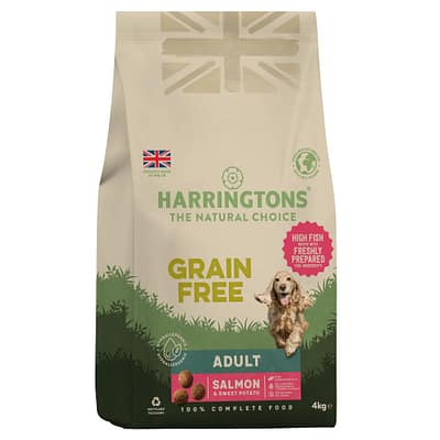 Harringtons Adult Dog Grain Free 4kg Chicken, Salmon or Turkey