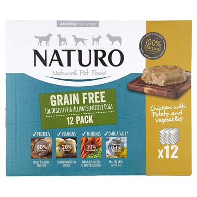 Naturo Dog Grain Free Chicken 400g 12pack