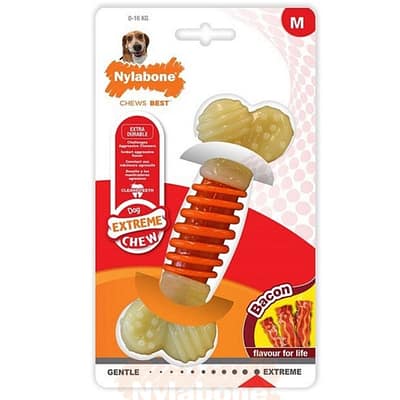 Nylabone Extreme Pro Action Bone Bacon Medium