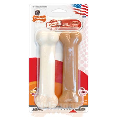 Nylabone Extreme Bone Chicken/Bacon 2pack Medium