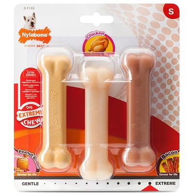 Nylabone Extreme Bone Small Dog Value Triple Pack