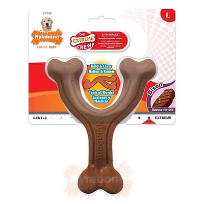 Nylabone Extreme Wishbone Bison