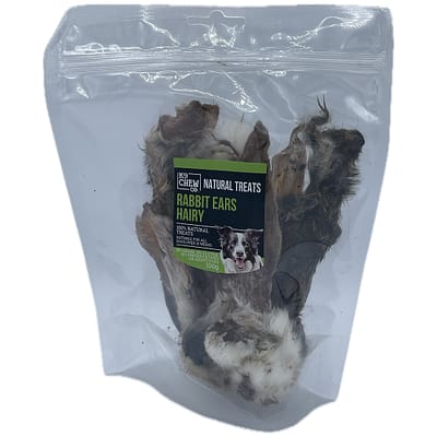 K9 Chew Co. Hairy Rabbit Ears Natural Dog Treat 100g