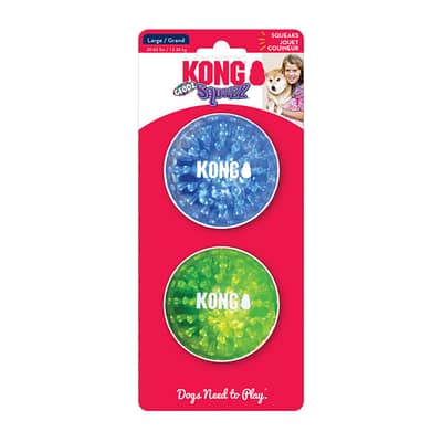KONG Squeezz Geodz 2pk Large