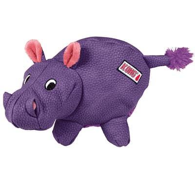 Purple Hippo Dog Toy