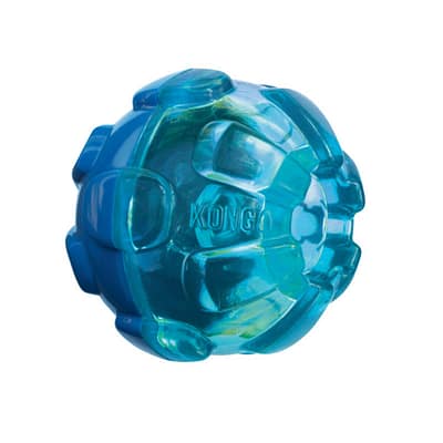 Two tone Blue treat reward ball KONG dog toy