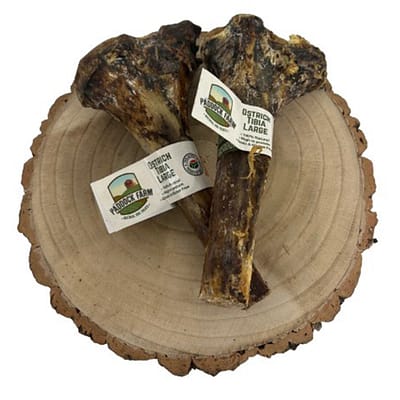 Ostrich Large Tibia Bone Natural Dog Treat