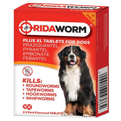 RIDAWORM Plus XL Worming Tablets for Dogs