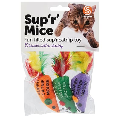 Super Catnip Mice 3pk