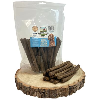 Salmon Sausages Single Protein Dog Treat
