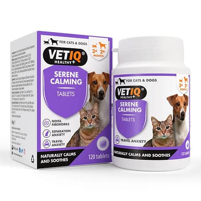 VetIQ Serene Calming Tablets for Cats & Dogs 1-20kg - 120's