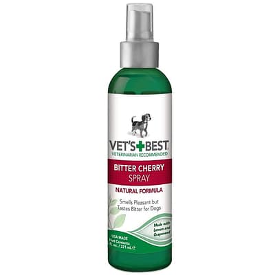 Spray Bottle of Vets Best Bitter Cherry Spray
