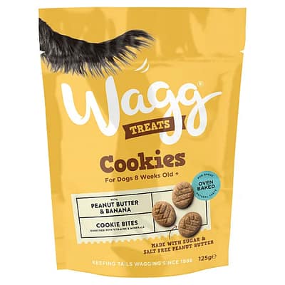 Wagg Dog Treats Cookie Bites with Peanut Butter & Banana