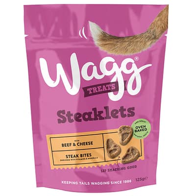Wagg Dog Treats Steaklets with Beef and Cheese 125g