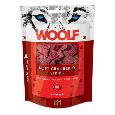 Woolf Soft Cranberry Strips Dog Snacks