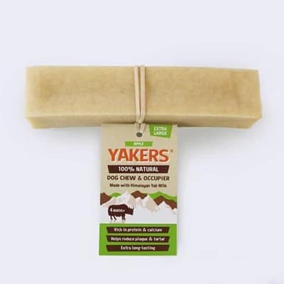 Apple flavour Yak Chew with tag