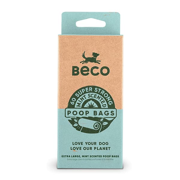 Box of 60 Mint Scented dog poo bags