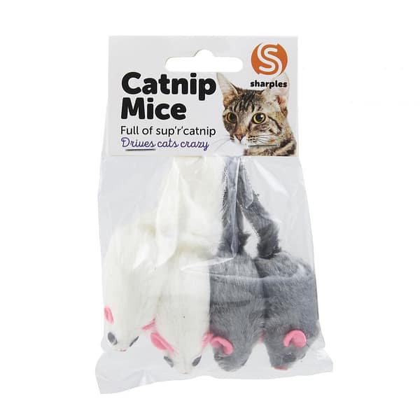 Pack of 4 Cat Toy Mice