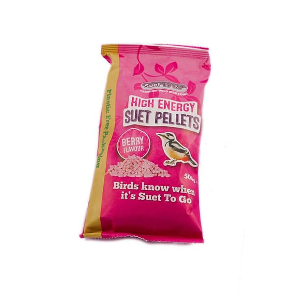 810783 Suet To Go Berry Pellets 500g 500g bag of Wild Bird Suet pellets berry flavour
