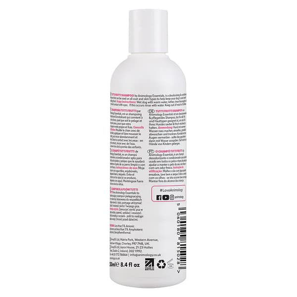 Animology Essentials Tutti Frutti Shampoo Back 1000 Animology Essentials Tutti Frutti Shampoo Back 1000