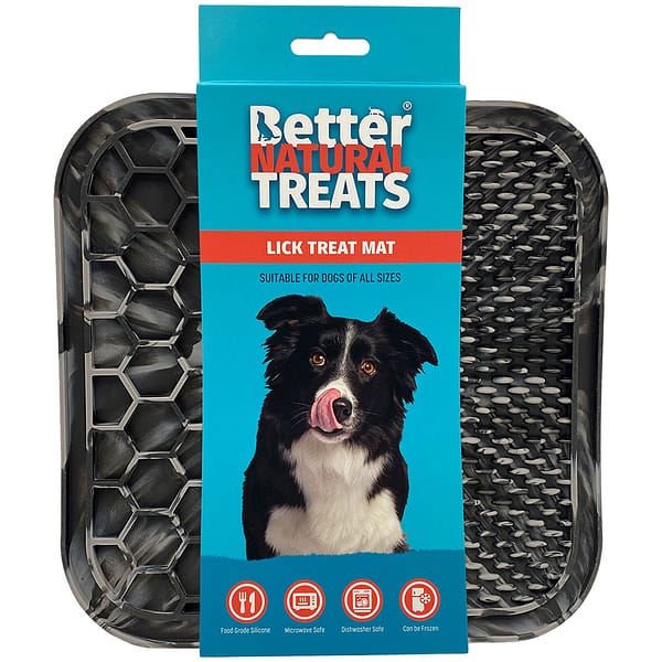 BNT Lick Mat Black Grey on card 1024 BNT Lick Mat Black Grey on card 1024