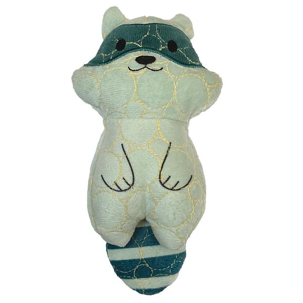 Bite Force Racoon Durable plush dog toy