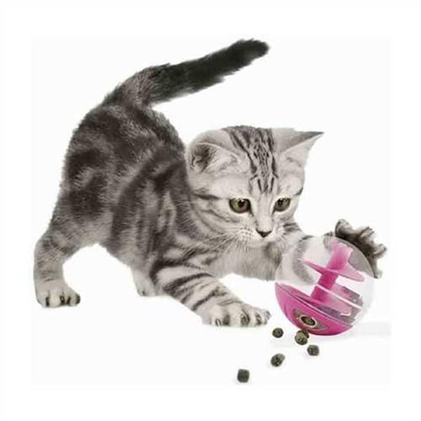 Catit Pink Treat Ball with Cat 1000 Catit Pink Treat Ball with Cat 1000