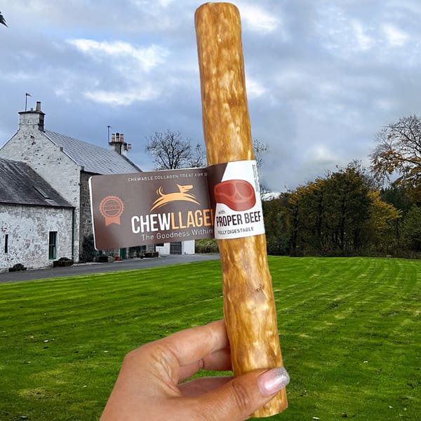 Chewllagen Beef 10in Retriever Roll Hand 1000 Chewllagen Beef 10in Retriever Roll Hand 1000