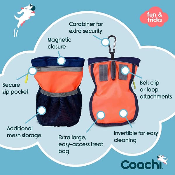 Coachi Pro Treat Bag Coral F&B Coachi Pro Treat Bag Coral F&B