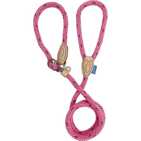 Dog & Co DL4580 soft-touch-rope-slip-lead Large Pink 1000 Pink Soft Rope Slip Lead for Dogs