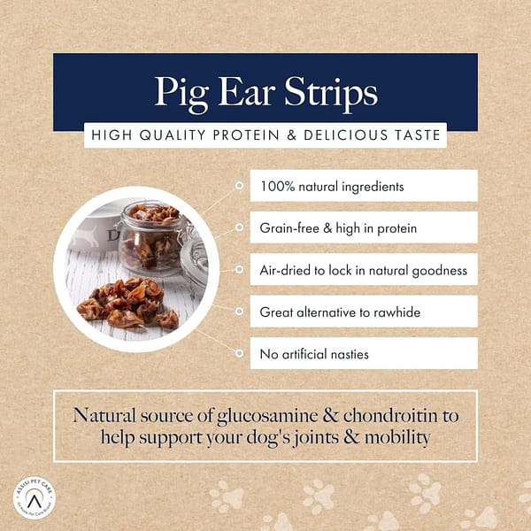 Hollings Pig Ear Strips 500g (3) Hollings Pig Ear Strips 500g (3)