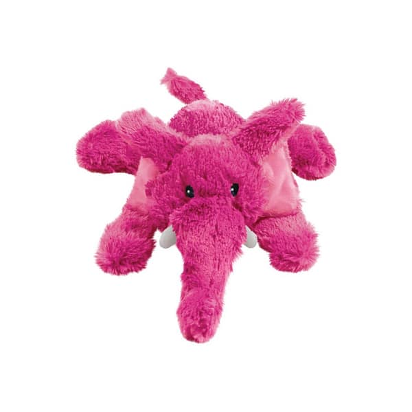 KONG Cozie Brights Med Elephant 1024 KONG plush pink Elephant dog toy