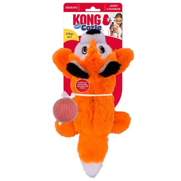 KONG Cozie Pocketz Fox on Card 1080 KONG Cozie Pocketz Fox on Card 1080