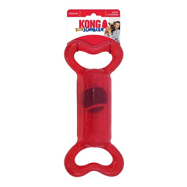 KONG Jumbler Tug MedLge Red on Card 1080px KONG Jumbler Tug MedLge Red on Card 1080px