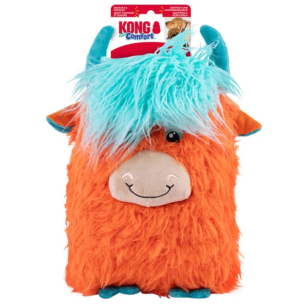 KONG Jumbo Highland Cow Orange On Card 1080px KONG Jumbo Highland Cow Orange On Card 1080px