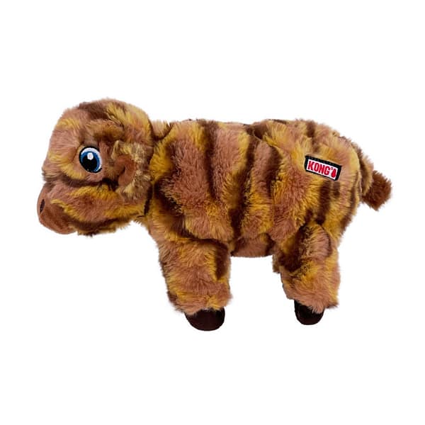 KONG Stripey Cow Plush Dog Toy