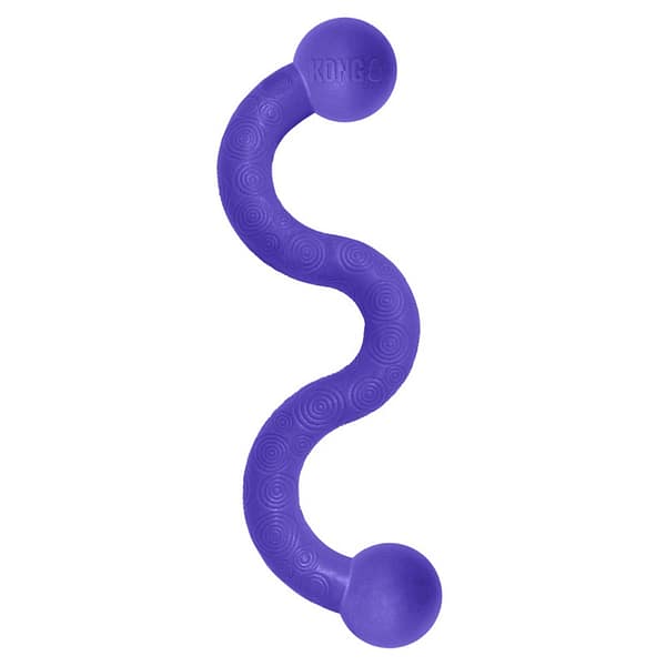 KONG Ogee Stick Large Purpe 1024 KONG Ogee Stick - wavy purple rubber stick dog toy