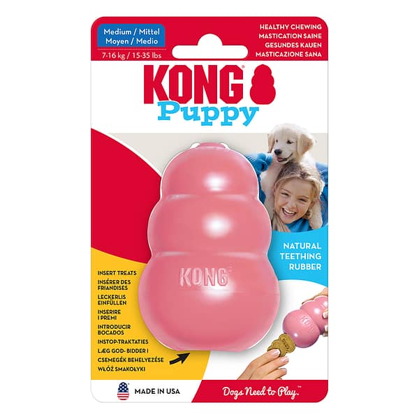 KONG Puppy Medium Pink Packaged 1024 KONG Puppy Medium Pink Packaged 1024