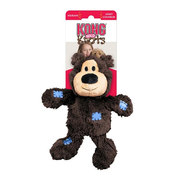 KONG Wild Knots Bear Sml Brown on card 1024 KONG Wild Knots Bear Sml Brown on card 1024