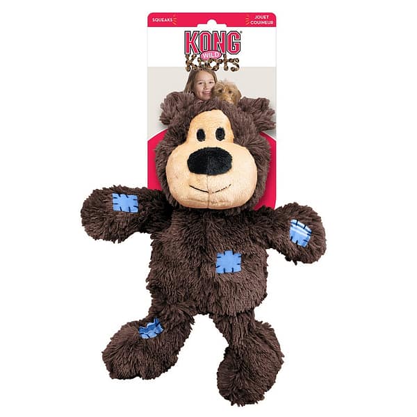 KONG Wild Knots Bear XL Brown on Card 1024 KONG Wild Knots Bear XL Brown on Card 1024