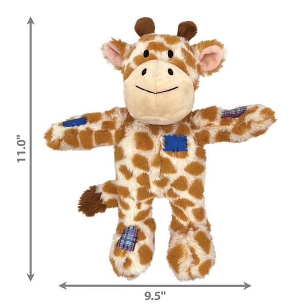 KONG Wild Knots Giraffe Med-Lge Dimensions 1024 KONG Large Giraffe Dog Toy with Dimensions