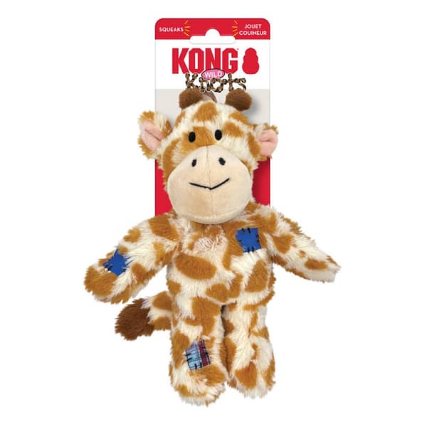 KONG Wild Knots Giraffe Sm-Med on pack 1024 KONG Wild Knots Giraffe Sm-Med on pack 1024